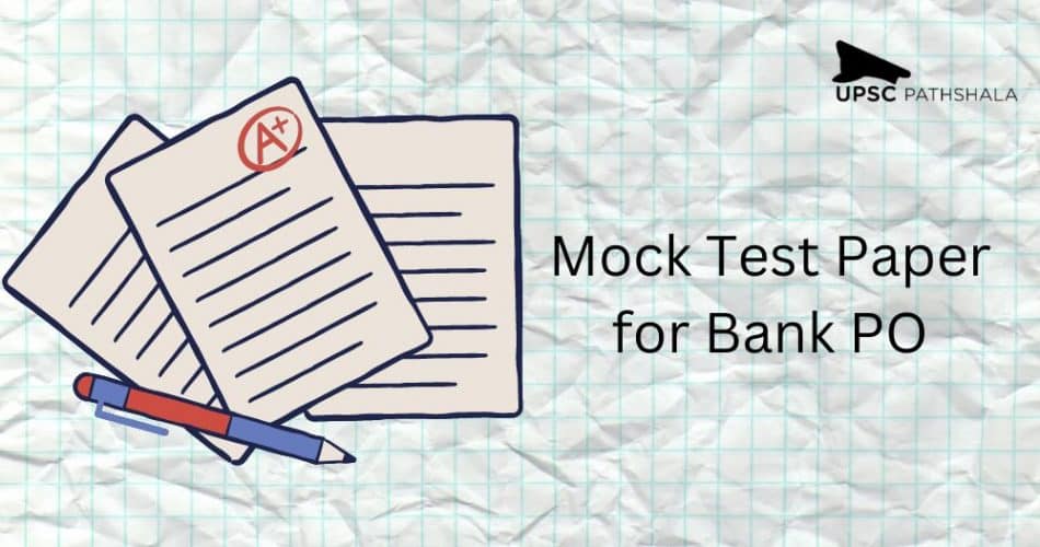 mock test paper for bank PO