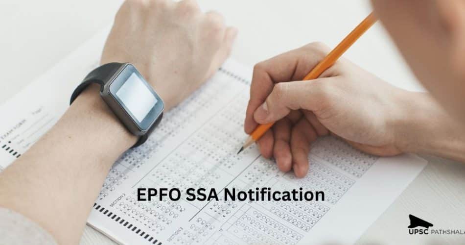 EPFO SSA Notification