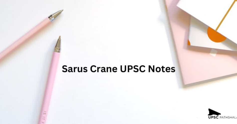 Sarus Crane UPSC Notes